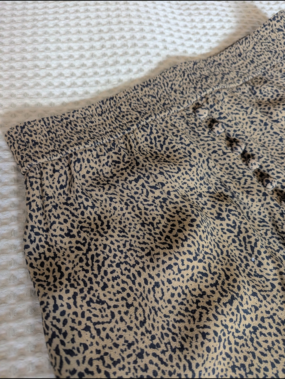LOFT Leopard Print Midi Skirt - Brown and Black - Picture 5 of 8
